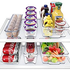 Clear Stackable Refrigerator Storage Containers
