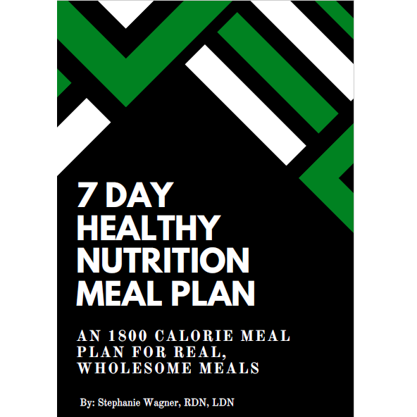 7 Day Healthy Nutrition Meal Plan E-guide